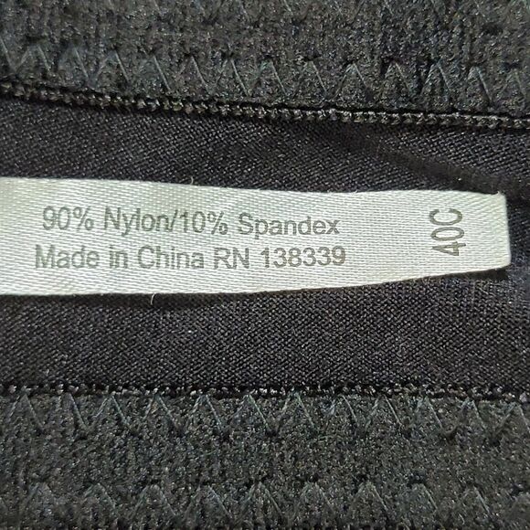 Black w/ Pink Lace Strapless Underwire Bra - Size 40C - Picture 7 of 7